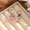 Elegant Natural Stone Irregular Stud Earrings - Versatile Niche Jewelry Set
