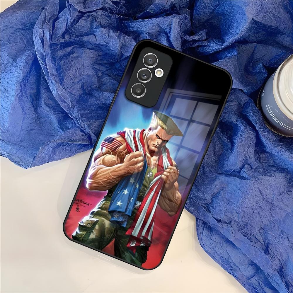 Game S-Street F-Fighter Phone Case for Samsung S25 S24 S30 S21 S23 S20 S22 Fe S10 E S9 Note 20 Pro Ultra Plus glass Cover