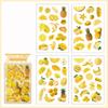 Fresh Cute Style Fruit Stickers Kawaii Style Creative DIY PET Stickers Fruit Theme Decorative Stickers Flat Stickers