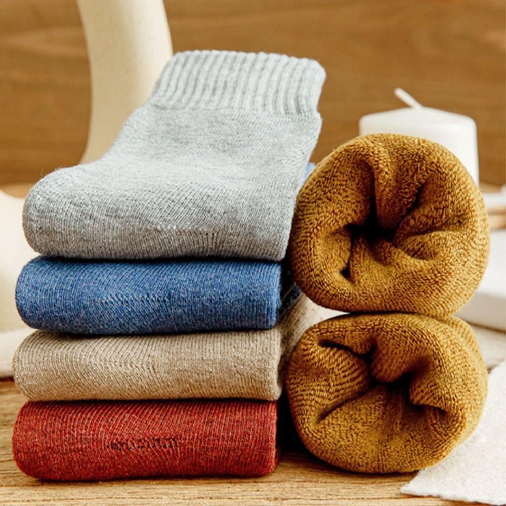 Breathable Thermal Socks Colorful Thicken Stockings Casual Boot Socks  Women