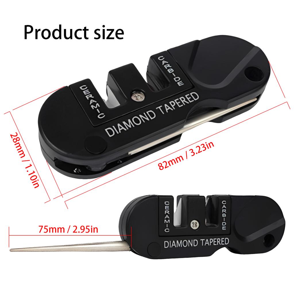 Multifunctional Whetstone Knife Sharpening Tools Kitchen Pocket Knife Sharpener Sharpening Rod for Outdoor Use