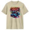 Monster Truck Retro Colorful Graffiti Toddlers Unisexs T Shirts Awesome Tee Shirt Short Sleeve Crew Neck Tshirts Clothing