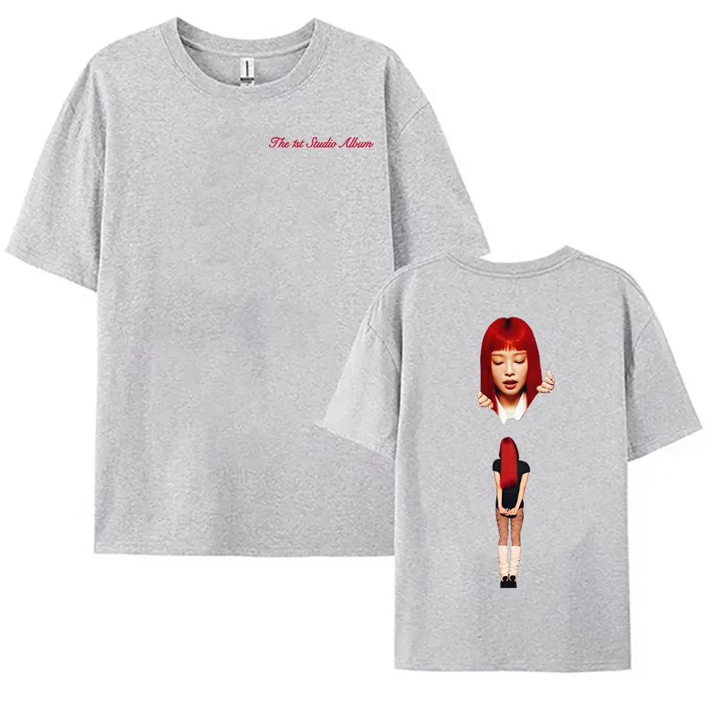 Jennie Ruby První studiové album Merch Tričko Kim Mantra od Jennie Tričko Bavlna Vysoká kvalita Volná trička Letní Pánské Dámské Košile