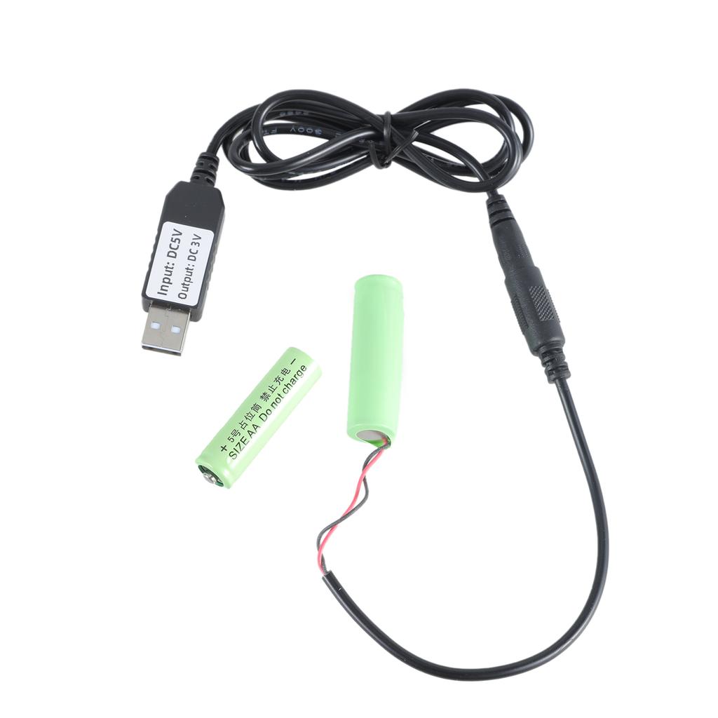 120CM USB To 3V LR6 AA Battery Substitute Cable USB Power Converters for Continuous Power In Electronics Devices