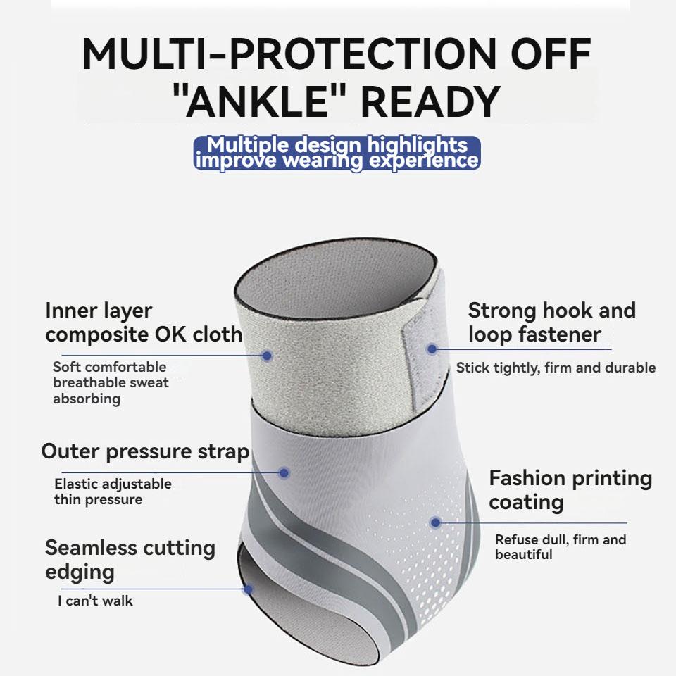 1Pcs Lightweight Sports Ankle Support Breathable Pressurized Protector for Basketball Football Running Men Women