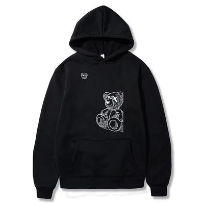 Felpa con cappuccio spessa da uomo e da donna per la primavera, sportiva, casual, tinta unita, stampata, tendenza moda, tempo libero, stile primaverile e autunnale