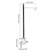 Desktop Light Stand Portable Lamp Pole Aluminum Alloy Table Lantern Hanger Adjustable for Table Thickness Under 3cm