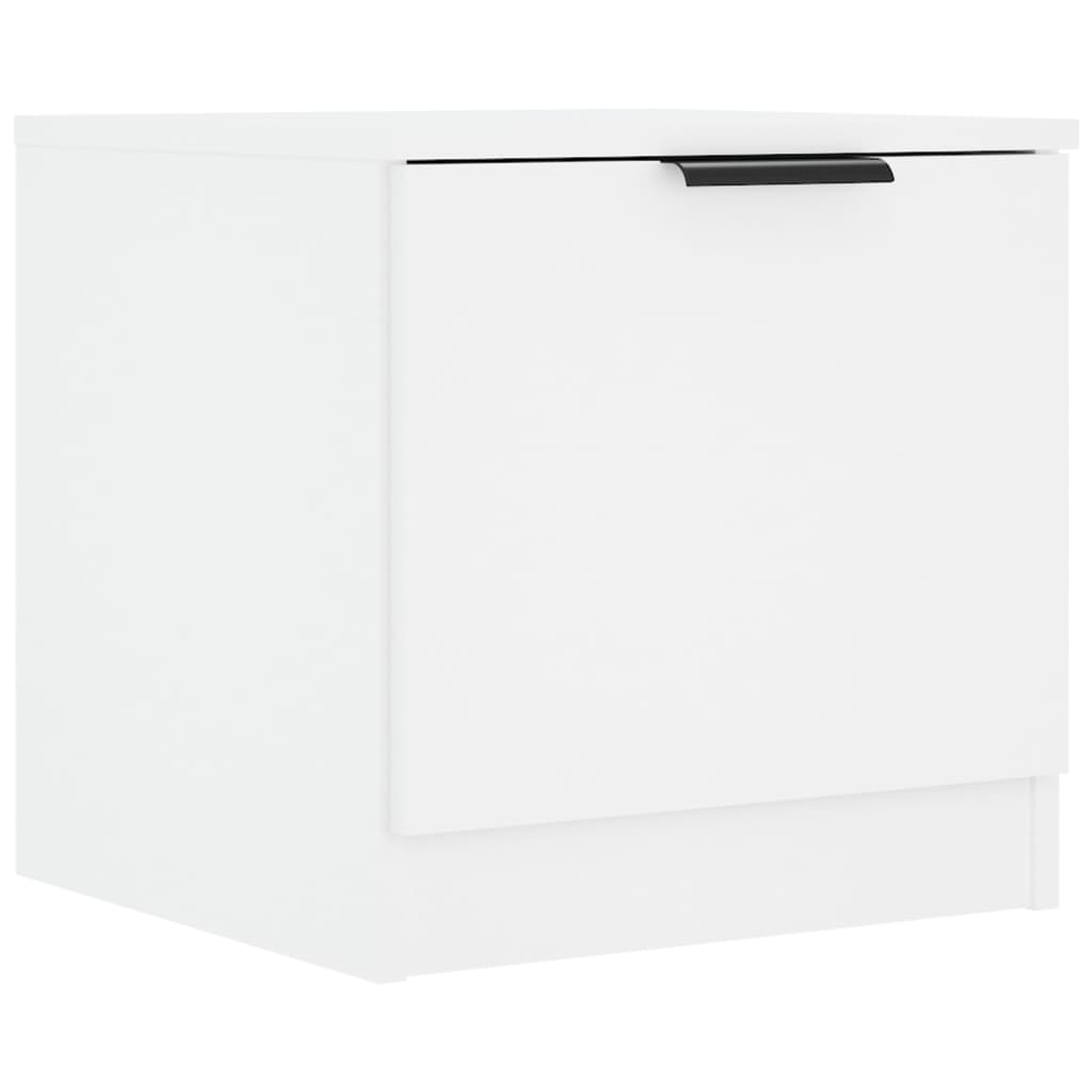 Nightstand White 40 x 39 x 40 cm