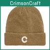 Winter Casual Knit Cap With Letter Design For Outdoor Activities Characters Included)