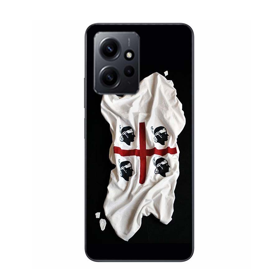 Flag of Sardinia Phone Case For Redmi Note 14 15 Pro 5G 13 12 Pro Plus 11 11T 11E 11S 10 Pro 10S 9 9S Cover Cell Clear TPU Capa