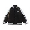 Dopamine Baseball Collar Jacket Men's and Women's Season New Trendy Brand Striped Couple's Coat