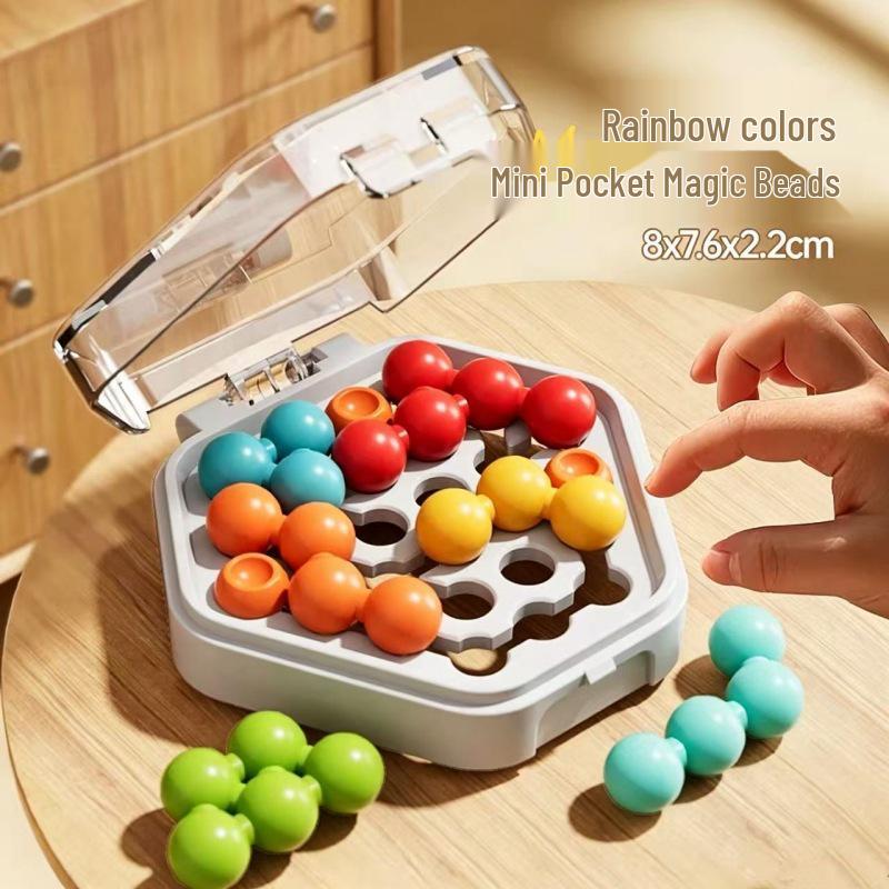 Pocket Wisdom: Color Beads Puzzle - Children's Logic & Spatial Thinking Educational Toy