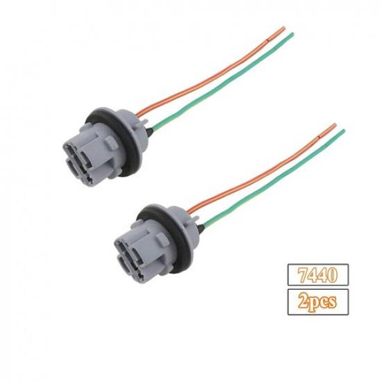 2x Pigtail Wire Female Socket 7440 W3X16D W21W Wiring Harness Turn Signal Light