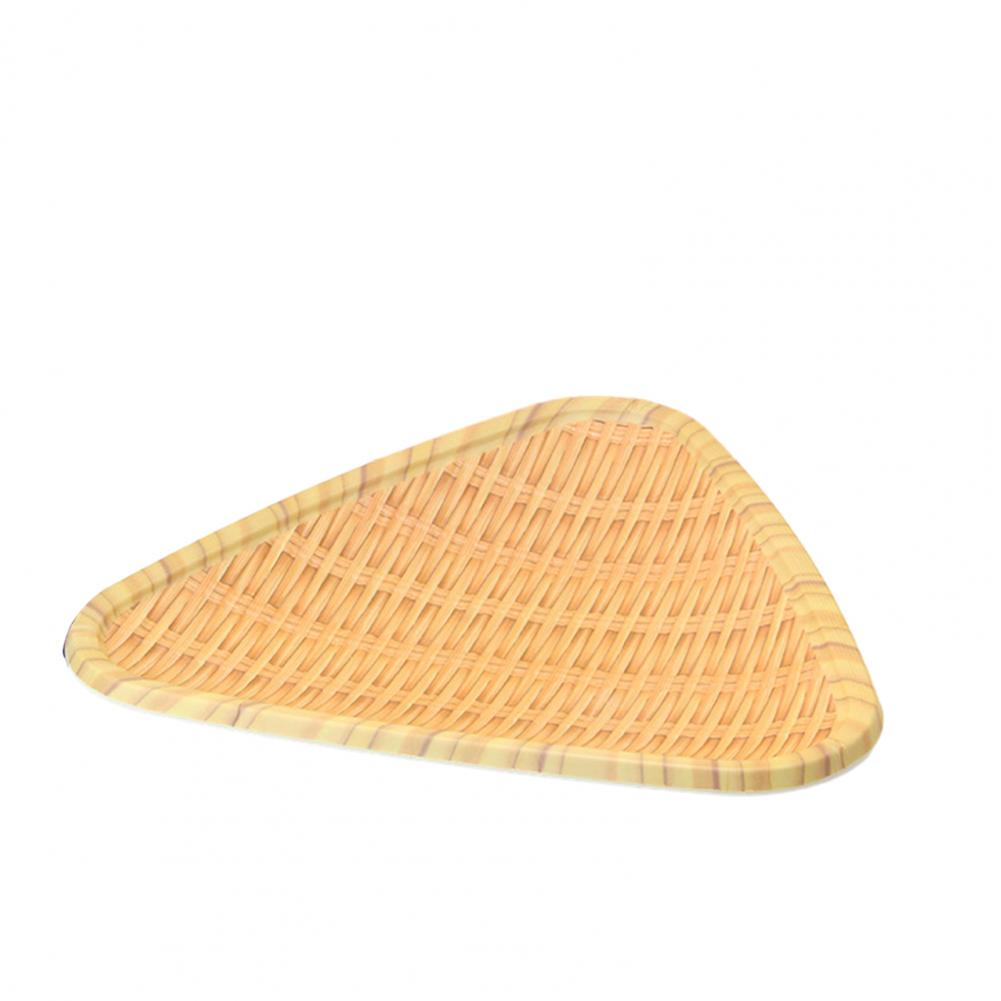 Bamboo Plate  Easy To Clean Round Smooth Edges Bamboo Dinner Plate Set High Temperature Resistant Sustainable Bamboo Tableware