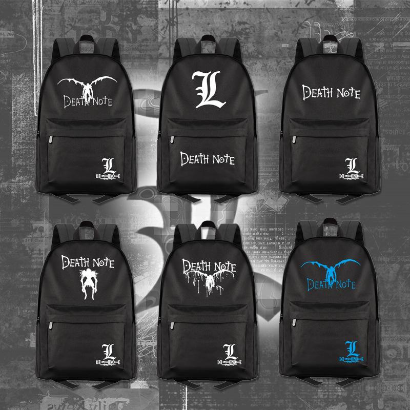 Death Note Anime Peripheral School Bag Male Female Student Daily Backpack Computer Travel Backpack