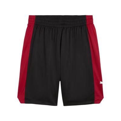Shotdrycell Blocker Basketball Shorts Knitted Moisture Wicking Comfortable Five Point Basketball Pants Men Shorts Black Deep-Red 623059-15