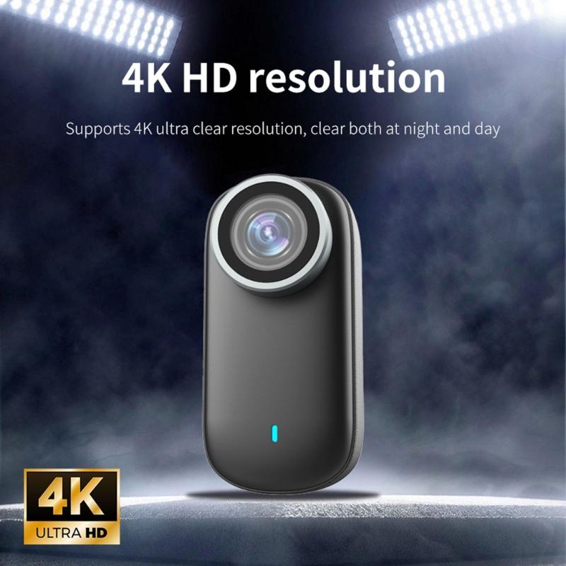 Magnetic 4K Thumb Camera Rotatable Mount Long Battery Service 1080P Vertical Mode Type C Charging Real Time Preview