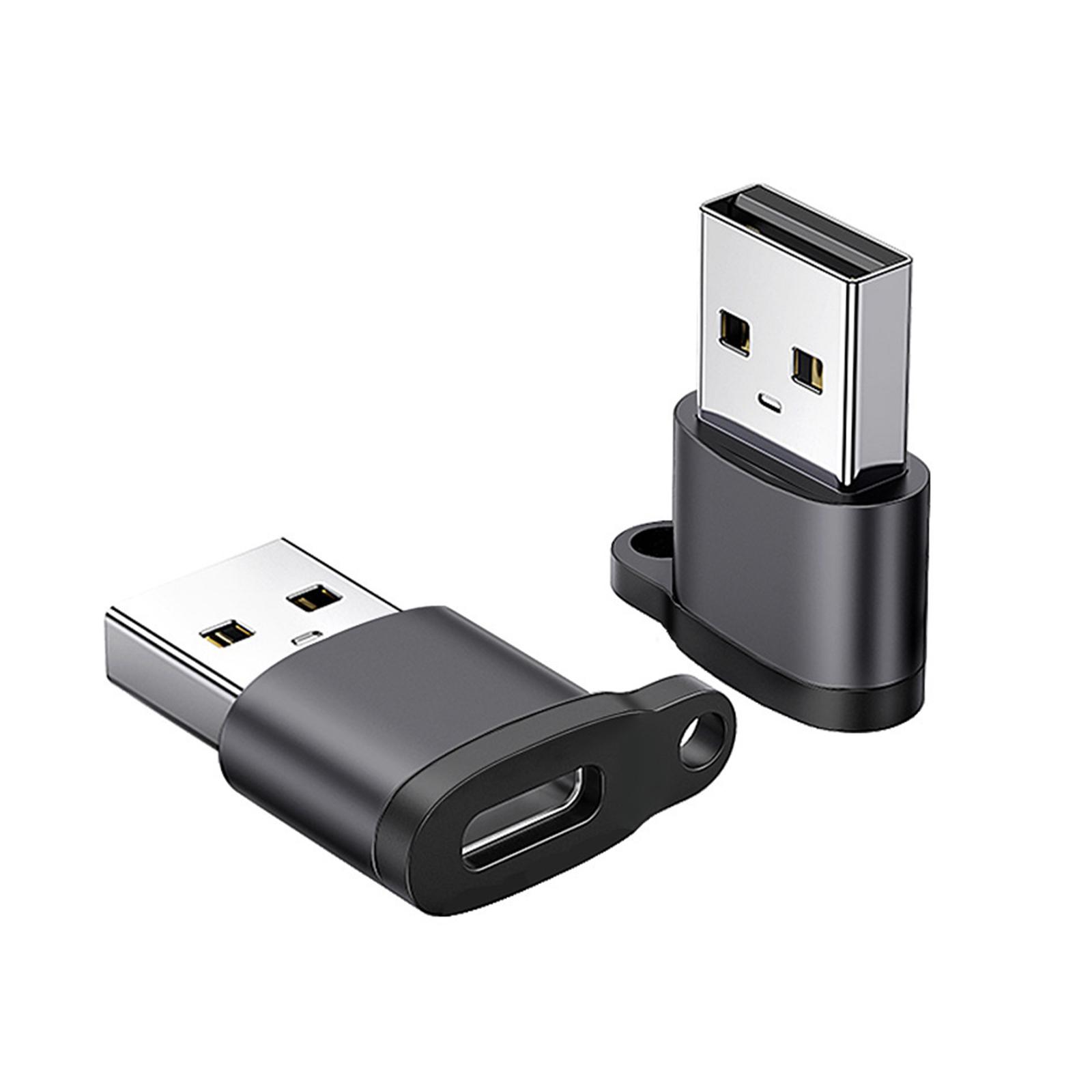 Адаптер-конвертер USB C Female to USB A Male для быстрой зарядки и передачи данных — фото 7