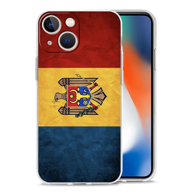Phone Case For iPhone 17 Air Cases iPhone 16 15 12 13 14 Pro Max SE 7 8 Plus iPhone11 Clear Soft Cover Romania Flag