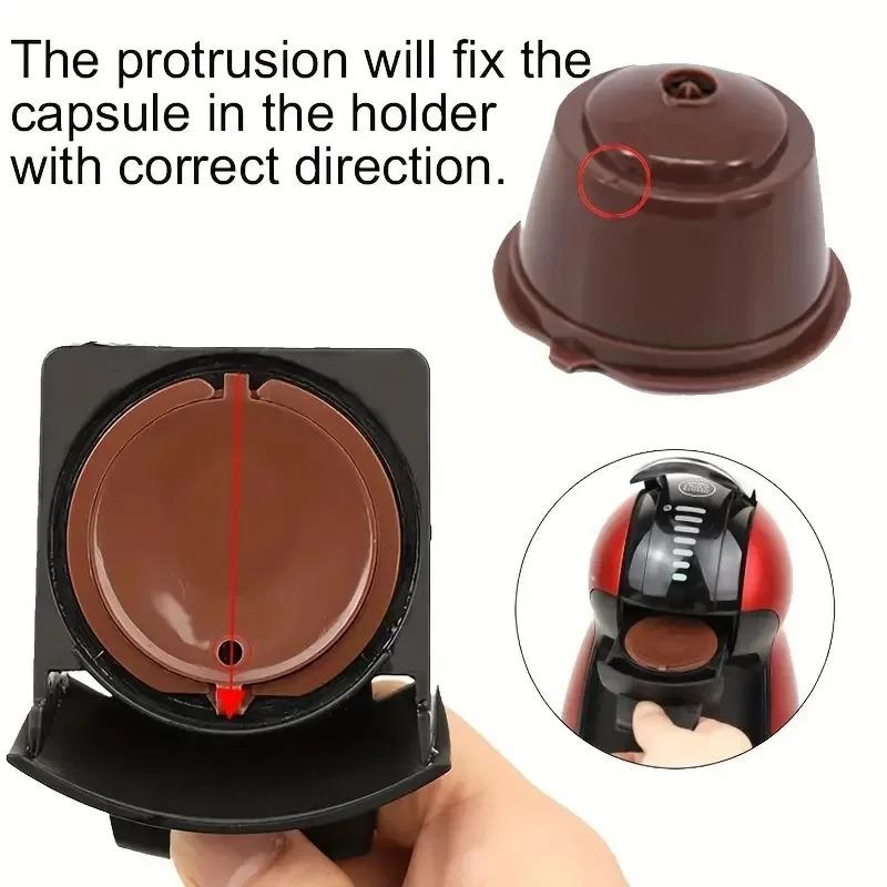 Travel-Friendly Dolce Gusto Coffee Capsule Filter Plastic Brewing Cup Refillable Stainless Steel Capsule Eco-Conscious Durable