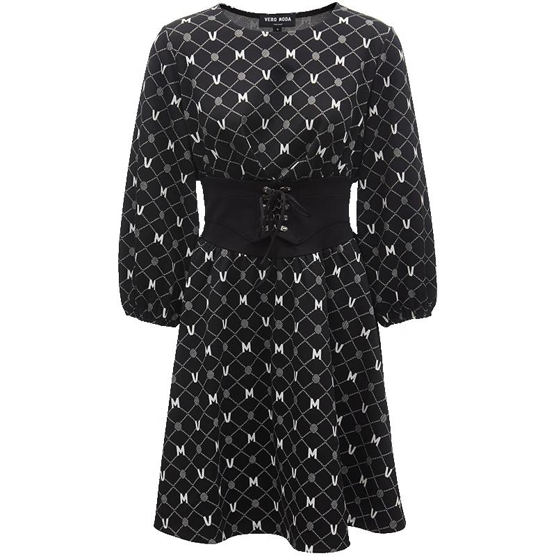 

VEROMODA Elegant Commuter Tie-Waist Midi Dress S