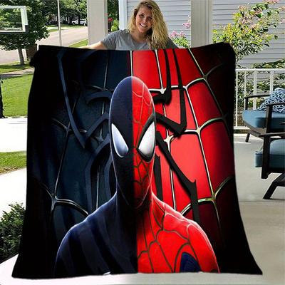 Spider-man Süß Bedruckte Decke Rechteckig Weich Bequem Moderner Stil Polyester