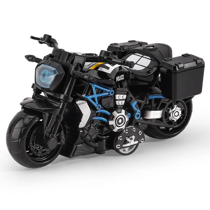 Trendy Mini Motorcycle Keychain Pendant: Cool Model Figurine Car Keyring Toy
