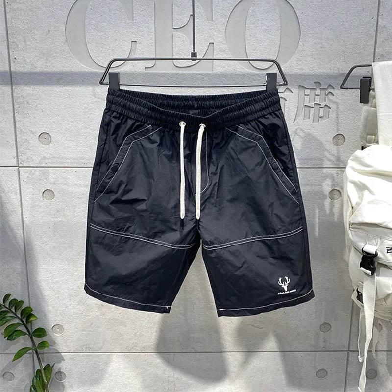 

Летние мужские шорты для инструментов, тонкие мягкие дышащие брюки с пятью точками, быстросохнущие спортивные брюки для фитнеса, универсальные повседневные спортивные брюки M