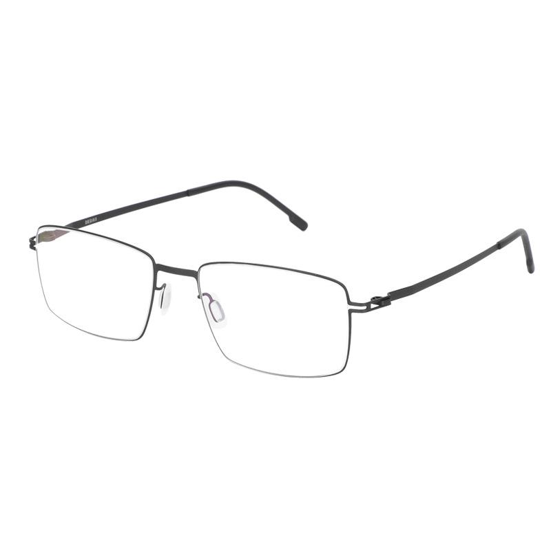 High-End Screwless Ultra-Light Metal Eyeglass Frames for Men