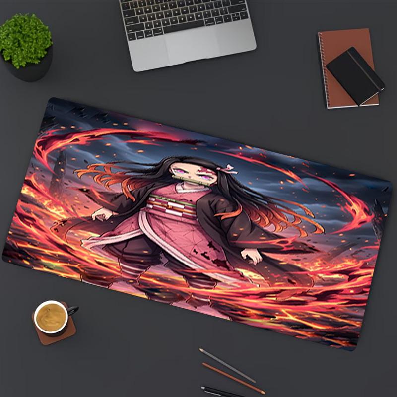 Demon Slayer Print Mouse Pad, for Keyboard Pad Laptop PC Mat for Office Home Use, Desk Decor, Perfect Birthday Gift for Gamers