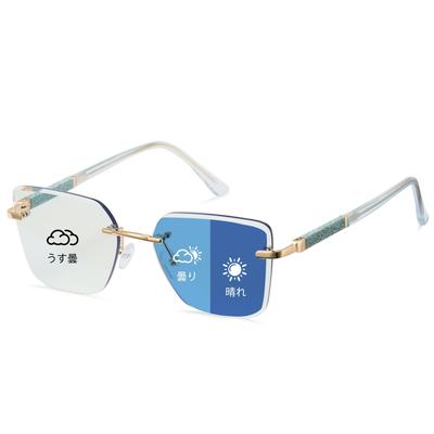 Magic Glasses Photochromic UV Blue Light Blocking Color Suitable for Stylish Design 8347 [Cyxus] - Lenses, Protection, + Changing, Indoor/Outdoor Use,