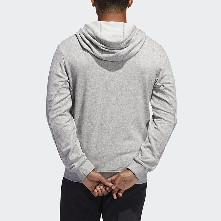 adidas Sweatshirts Men's Gray Hooded Moderate Regular FR9335