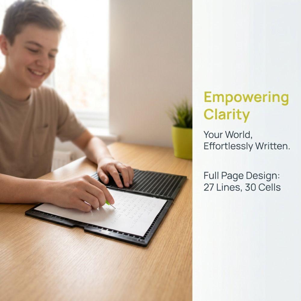 Thick Slate Braille Slate Thickened Board Braille Stylus Braille Writing Board Blind Students