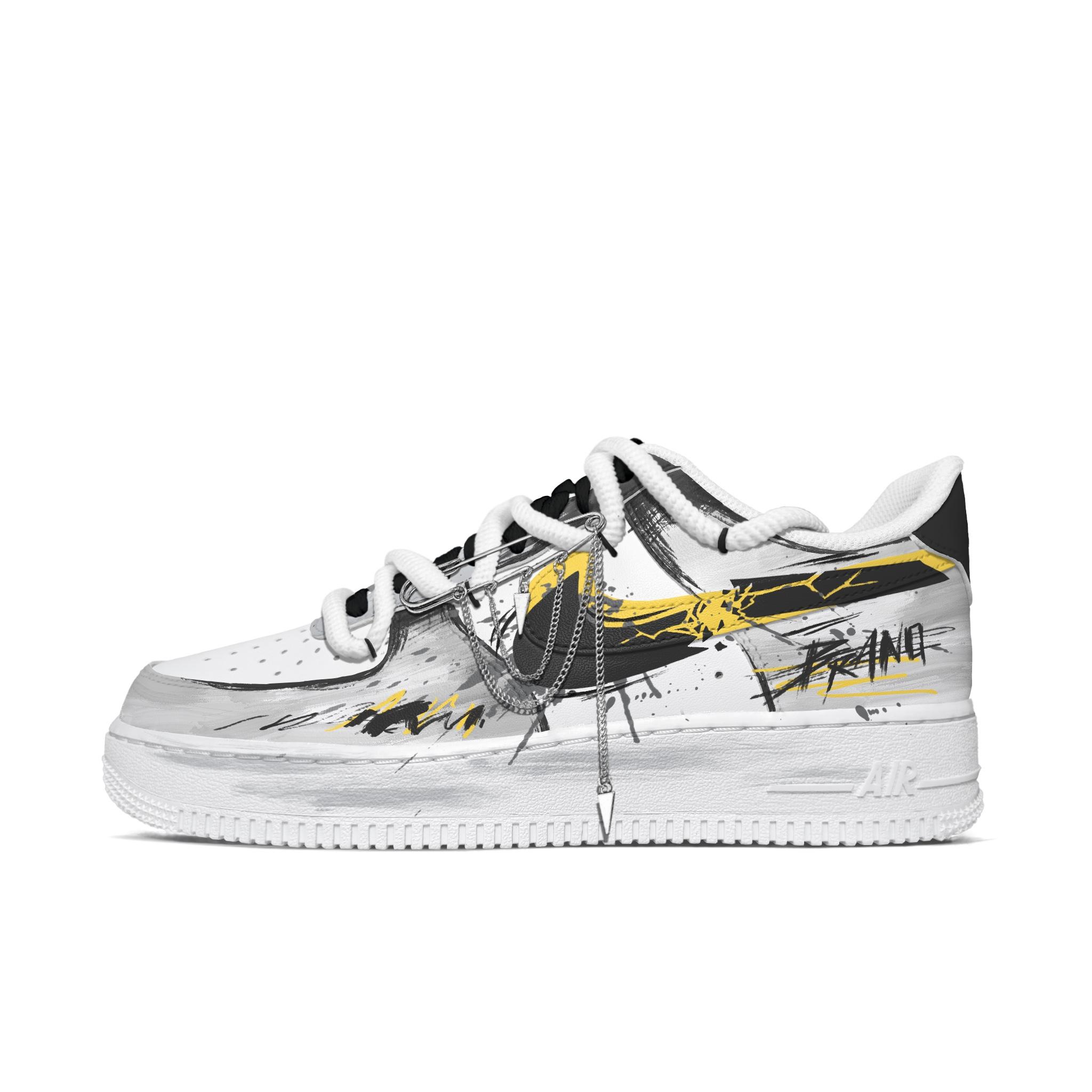 

Nike Air Force 1 Cow Leather Abrasion Resistant Low top Skateboard Shoes Men s Yellow CW2288-111(Team613-) 45