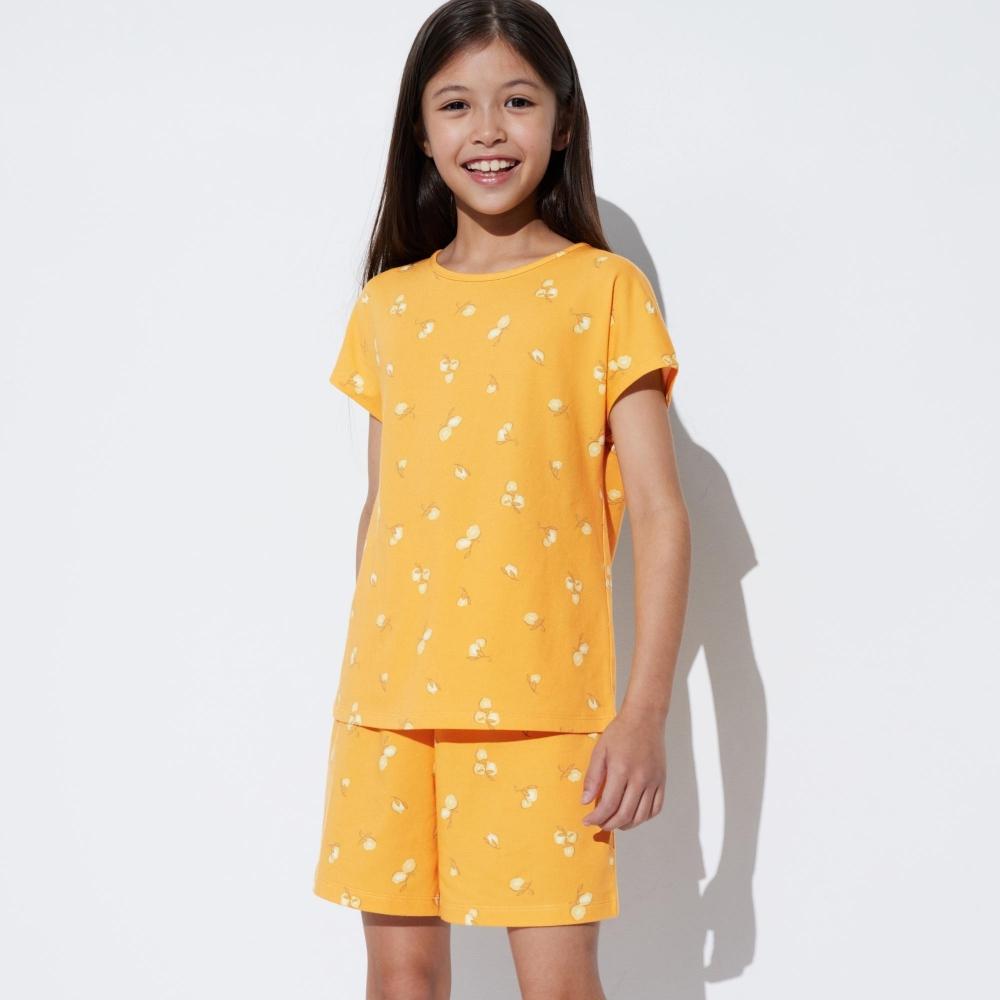 

КОМПЛЕКТ ИЗ ХЛОПКА UNIQLO JAPAN GIRLS AIR RHYTHM С КОРОТКИМ РУКАВОМ