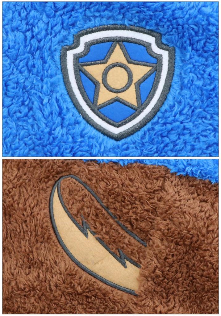 Kai-Tak Family Paw Patrol Kids' Fleece Kigurumi Pajamas (Blue (Chase), 130cm)