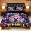 Spy Family Pattern Bedding Quilt Set Quilt Cover Pillowcase Home Birthday Gift(1 * duvet cover + 2 * pillowcase, without core)
