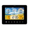 Smart Weather Station Wall Alarm Clock Color Touch Screen Thermometer Hygrometer Sun Time Moon Phase Barometer Forecast Sensor
