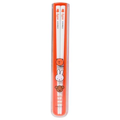 Kutsuwa Miffy Chopsticks and Case Miffy Kids Lunch Made In Japan Set, Series, MF816,