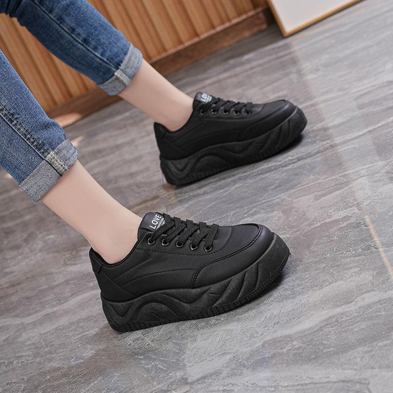 Spring new muffin thick-soled bread shoes casual soft-soled lightweight board shoes W