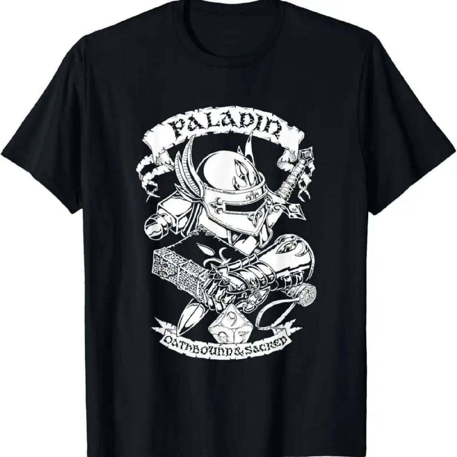 

Fantasy Rpg T Shirt Paladin XXXXXL чорний