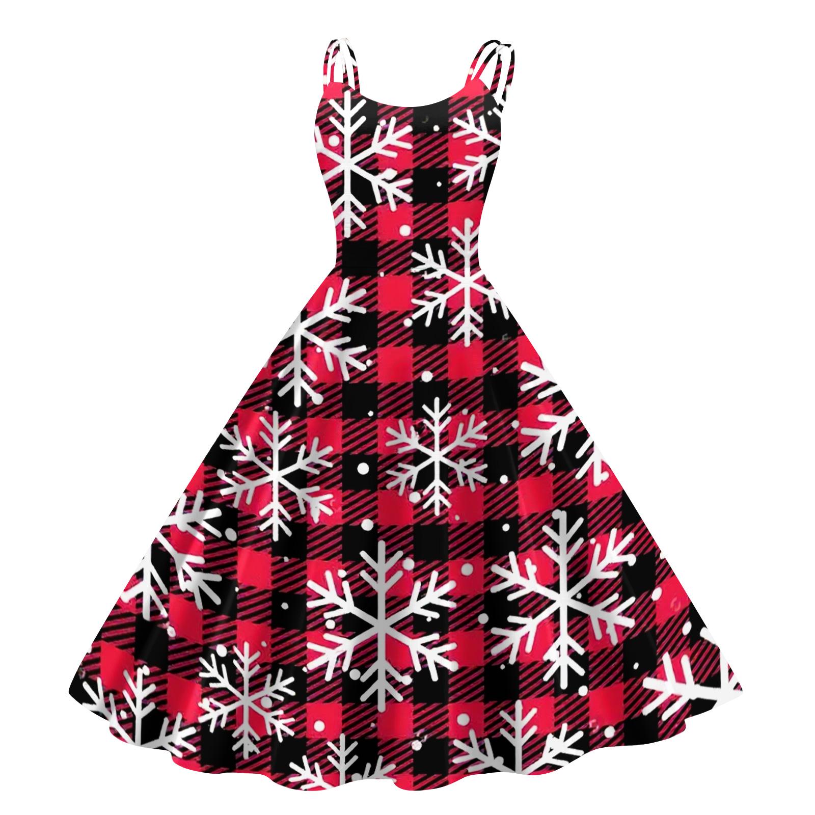 

Женское модное повседневное платье с рождественским принтом, сексуальное с открытыми плечами, в стиле панк, ретро XL винный