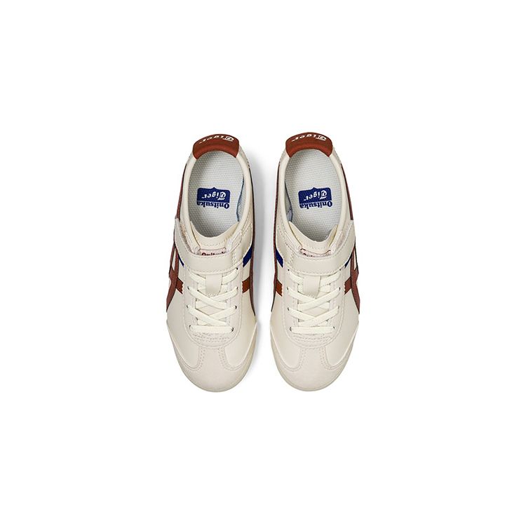 Onitsuka Tiger Kids Mexico 66 Birch Rust Orange Velcro Sneakers 1184A049-202