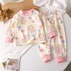 Children's Autumn And Winter Long Sleeved Pure Cotton Thermal Underwear Set