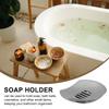 Stainless Steel Soap Dish Silver Tray Leakproof Portable Box Storage Holder Container Drain