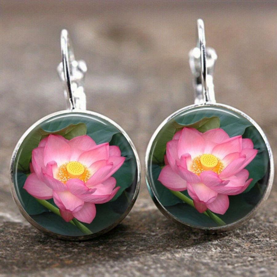 Fashion Earring Y2K Vintage Marigold Time Gem Flower Ear Buckle