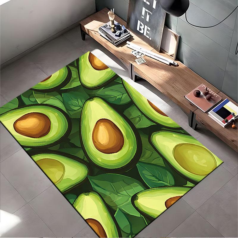 Avocado Pattern Green Carpet suitable as a non-slip mat for the living room or bedroom sofa
