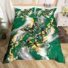 Black Marble Duvet Cover Set Teal Butterfly Comforter Cover,Red Marbling Bedding Sets Full,Abstract Ombre Ink Fluid Art Bed Set