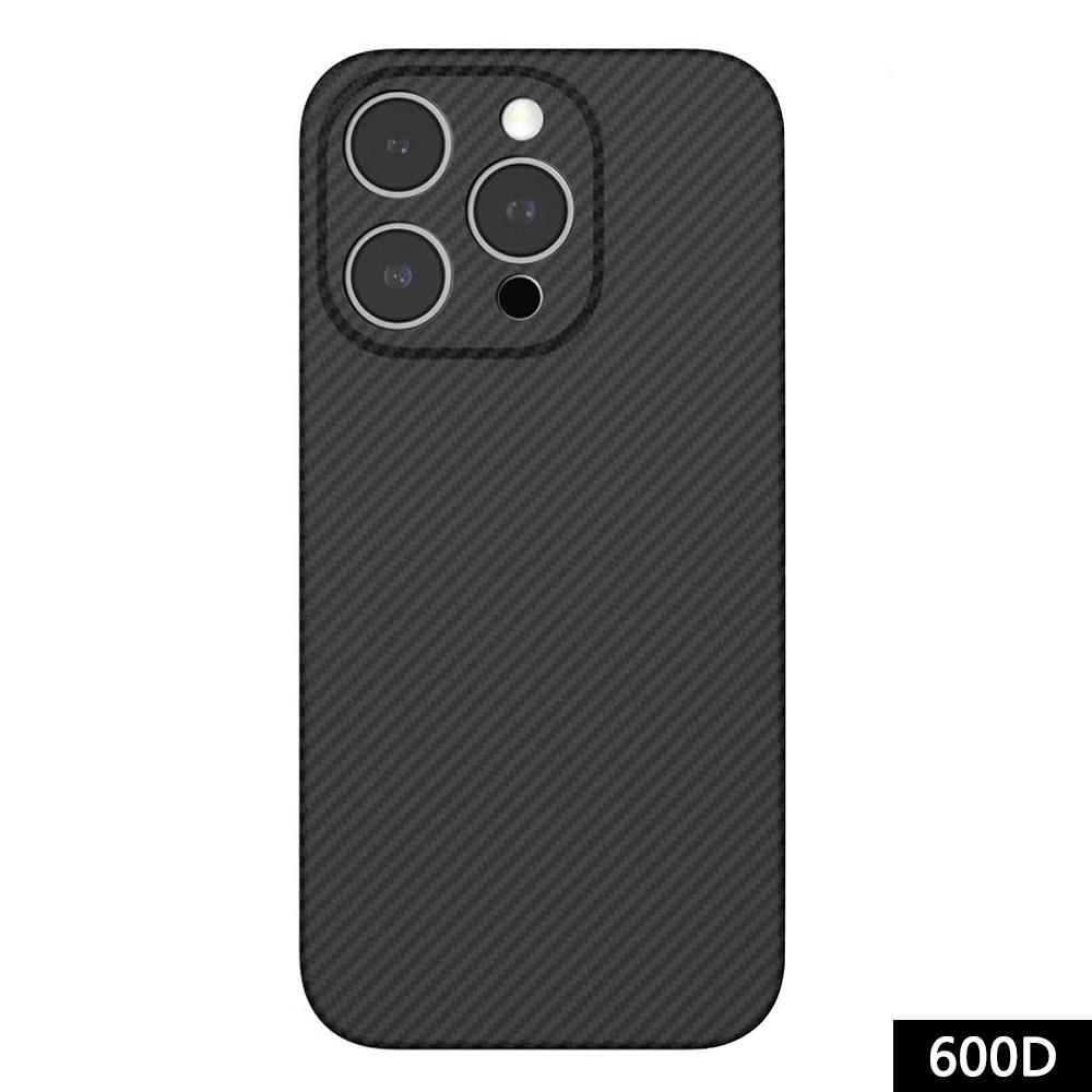 

Для чохлів для мобільного телефону iPhone 15 Pro Max Текстура вуглецевого волокна Арамідне волокно Магнітна кришка Matte Black