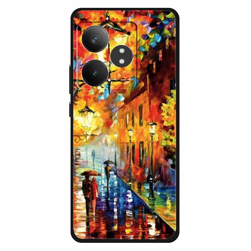 Funda For Realme GT 6T / GT 6 Cases Silicone Planet Painted TPU Soft Phone Back Cover For RMX3853 Protective Coque RMX3851  GT 6